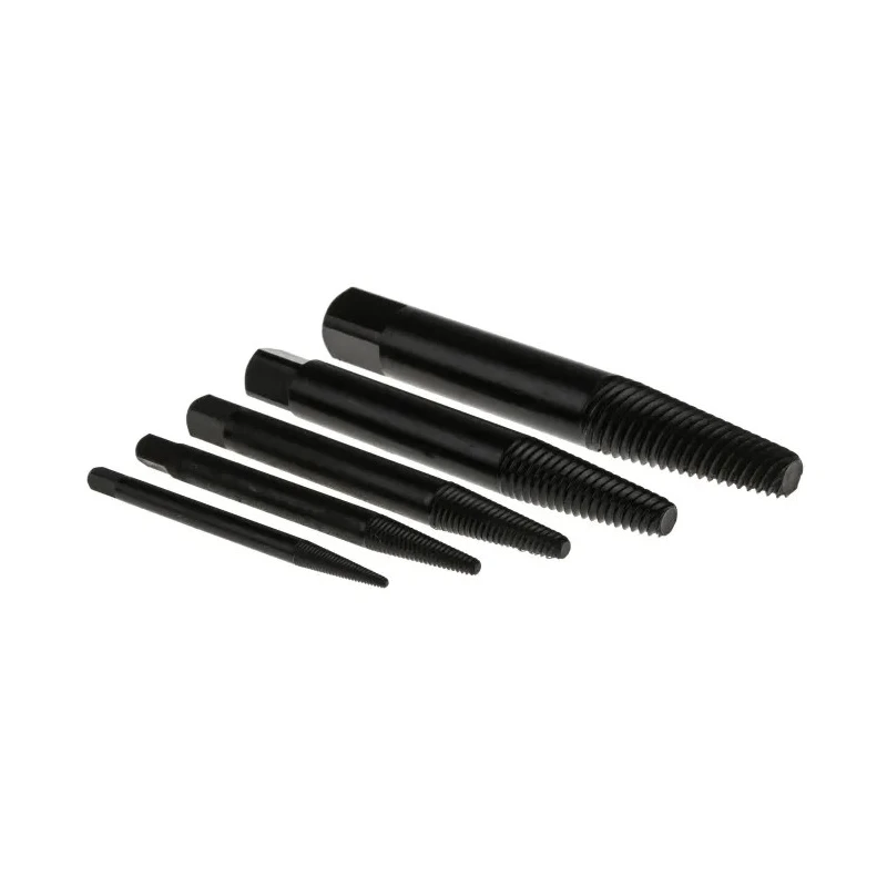RS PRO 5 Piece Plastic Chrome Vanadium Steel Screw Extractor Set 460-9516