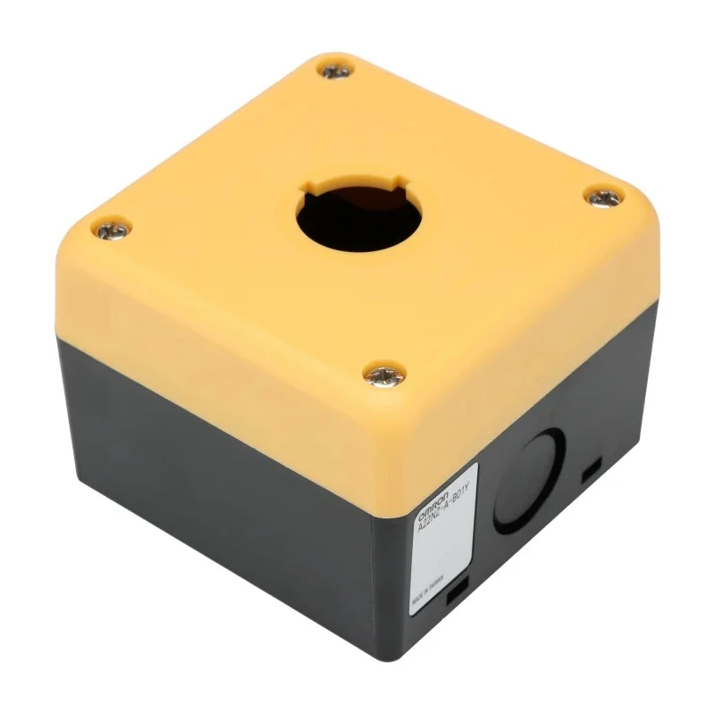 Omron Yellow Plastic Push Button Enclosure 1 Hole 22 mm Diameter IP65 A22NZ-A-B01Y