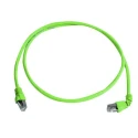 Telegartner Cat6a Shielded Screened Ethernet Cable 0.5 m, Stranded Copper, LSZH Jacket, Green 