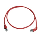 Telegartner Shielded Screened Cat6a Ethernet Cable 0.5 m Red Low Smoke Zero Halogen 