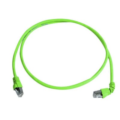 Telegartner Cat6a Ethernet Cable 2 m Shielded Screened Green Low Smoke Zero Halogen 