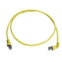 Telegartner Cat6a Shielded Ethernet Cable, 2 m, Yellow Low Smoke Zero Halogen Jacket, Terminated RJ45 