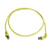 Telegartner Cat6a Shielded Ethernet Cable, 2 m, Yellow Low Smoke Zero Halogen Jacket, Terminated RJ45