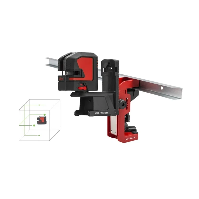 Leica Laser Level 525 nm Green Colour, 2 Lasers, Self-Levelling, Alkaline Battery Power, Class 2, IP54, 35 m Working 864435
