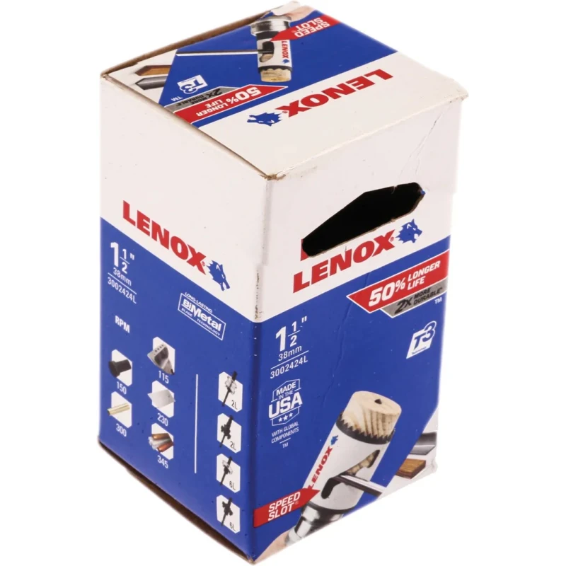 Lenox 38 mm Diameter Bi-Metal Drill Bit 3002424L