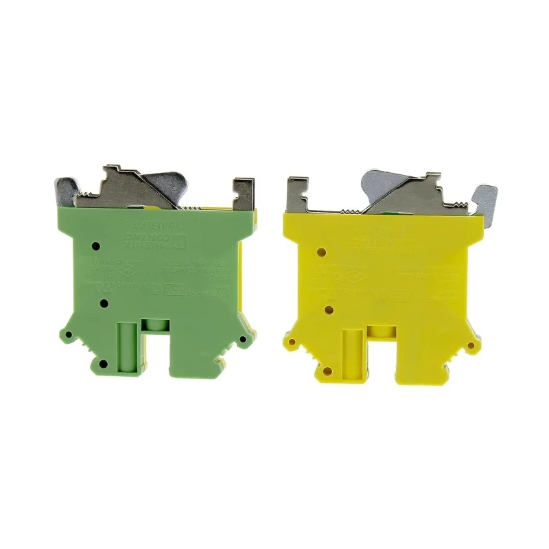 Phoenix Contact 2-Way DIN Rail Earth Modular Terminal Block, 6mm² Cable CSA, 10AWG, 24 AWG Wire, Screw Termination 0441504
