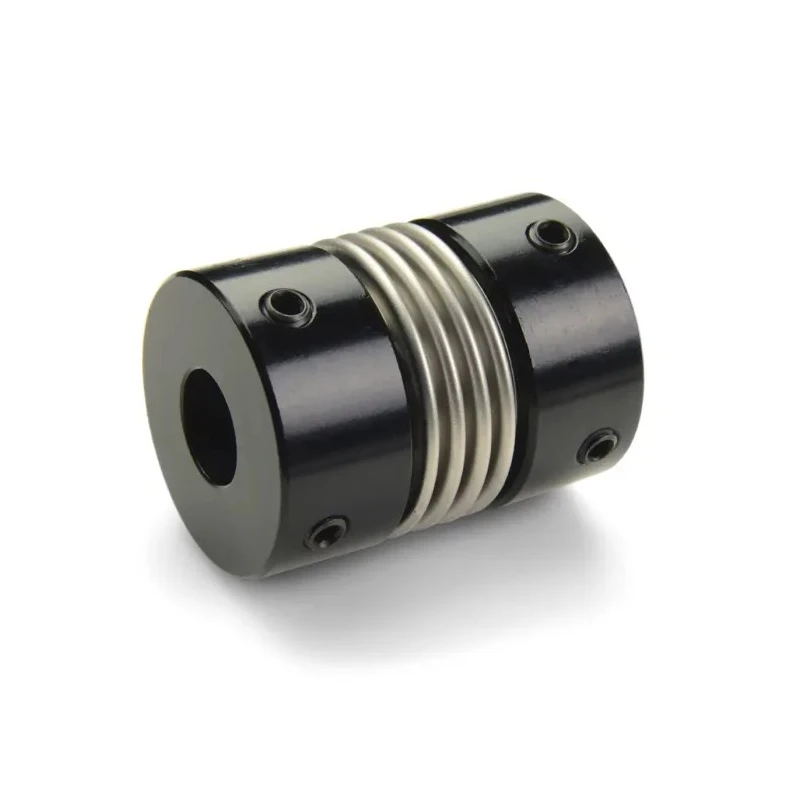 Ruland Flexible Bellows Coupler 25.4 mm OD, 12 mm Bore, 33.3 mm Length, Aluminum Hubs, Stainless Steel MBS25-12-12-A