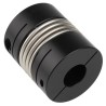 Ruland Flexible Clamp Coupler 50.8 mm OD, Bore Size 25 mm x 20 mm, 58.7 mm Length, Stainless Steel Bellows MBC51-25-20-A
