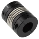 Ruland Flexible Clamp Coupler 50.8 mm OD, Bore Size 25 mm x 20 mm, 58.7 mm Length, Stainless Steel Bellows MBC51-25-20-A