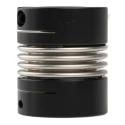 Ruland Flexible Clamp Coupler 50.8 mm OD, Bore Size 25 mm x 20 mm, 58.7 mm Length, Stainless Steel Bellows MBC51-25-20-A