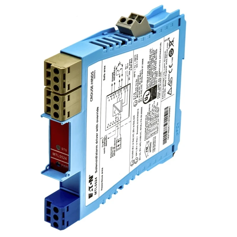 Eaton MTL Series Signal Conditioner Voltage Input Voltage Output 20V DC 35V DC Supply Zone 0 IIC Group A Div 1 MTL5524