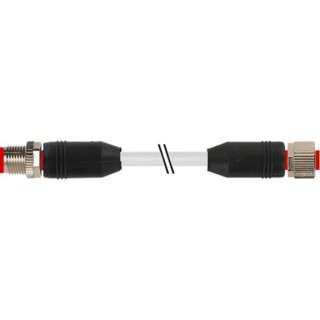 RS PRO Sensor Actuator Cable Female 8 way Straight to Male 8 way Straight 2 m 30V AC 174-7884