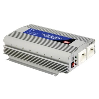 MEAN WELL Screw 1000W Power Inverter, 12V DC Input, 230V AC Output, Modified Sine Wave, A301-1K0-F3