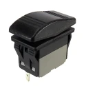 RS PRO SPDT Latching On-On Rocker Switch Panel Black Polyamide Housing IP67 Rated 16, 20A Current 174-8293