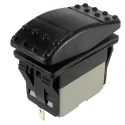 RS PRO DPDT On-Off-On (On)-Off-(On) Rocker Switch Panel IP67 Polyamide Housing 16A 30V DC 174-8301
