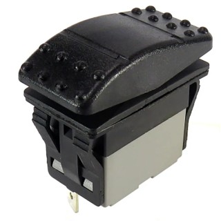 RS PRO DPDT On-Off-On (On)-Off-(On) Rocker Switch Panel IP67 Polyamide Housing 16A 30V DC 174-8301