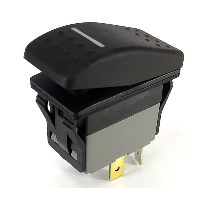RS PRO DPDT On-Off-On (On)-Off-(On) Rocker Switch Panel IP67 Polyamide Housing 16A 30V DC 174-8301