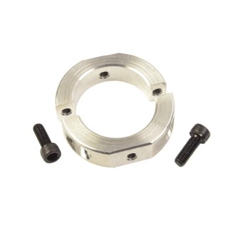 Ruland Two Piece Aluminium Shaft Collar, Clamp Screw, OD 28 mm, Bore Diameter 12 mm, Width 11 mm OF-MSP-12-A