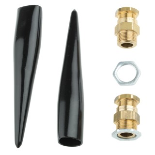 Prysmian KM409 Series 6 Cable Gland Kit M20 Thread, IP66, Brass and Steel Components 
