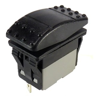 RS PRO Illuminated DPST Latching On-Off Rocker Switch Panel 5A 30V DC 250V AC IP67 174-8306