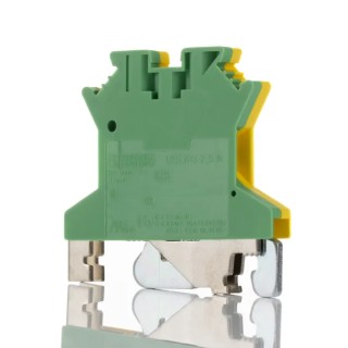 Phoenix Contact 2-Way DIN Rail Earth Modular Terminal Block 750V 24A Screw Termination Polyamide Housing 0441119