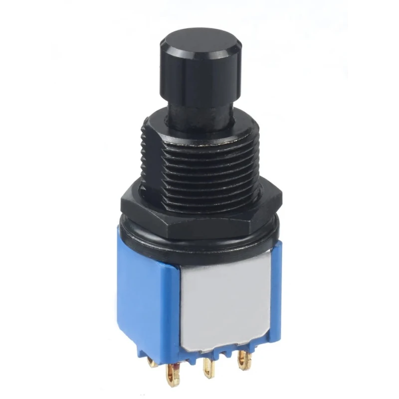 APEM 8000 Series Push Button Switch, Latching, Through Hole Mount, 6.5 mm Cutout, DPDT, 30 V dc 8646ADGB6X923+U3631
