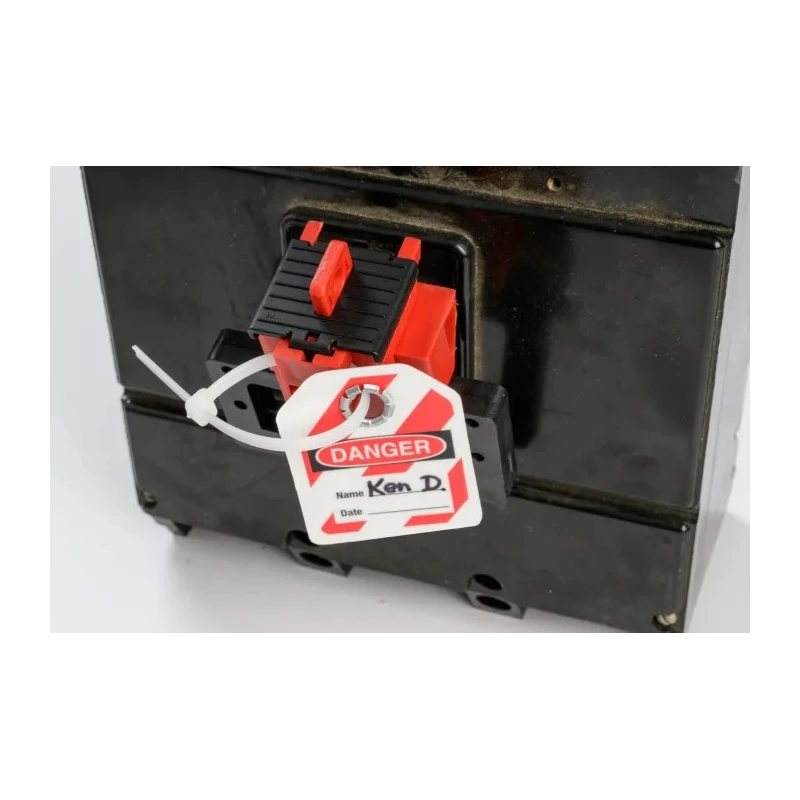 Brady Red Polypropylene Fibreglass Reinforced Nylon Circuit Breaker Switch Lockout 7.14 mm TAGLOCK OVERSIZED CIRCT BRKR LO EA