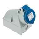 MENNEKES Wall Mount Socket Blue 3 Pole 16A 230V IP44 Rated Industrial Socket IP44 