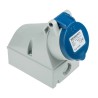 MENNEKES Wall Mount Socket Blue 3 Pole 16A 230V IP44 Rated Industrial Socket IP44