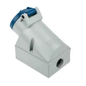 MENNEKES Wall Mount Socket Blue 3 Pole 16A 230V IP44 Rated Industrial Socket IP44 