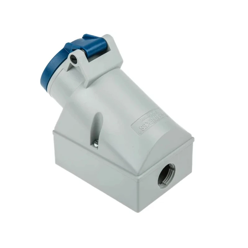 MENNEKES Wall Mount Socket Blue 3 Pole 16A 230V IP44 Rated Industrial Socket IP44 