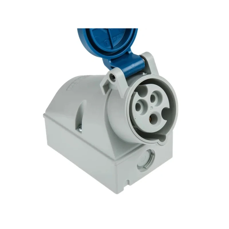 MENNEKES Wall Mount Socket Blue 3 Pole 16A 230V IP44 Rated Industrial Socket IP44 