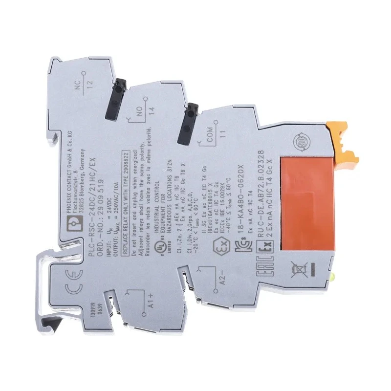 Phoenix Contact Electromechanical Interface Relay DIN Rail Mount 24V DC Coil, SPDT, 18mA Coil Current 2909519