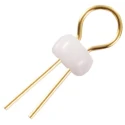 Mac 8 White 1 mm Insulated Terminal Post Phosphor Bronze Body LC-2-GWHITE