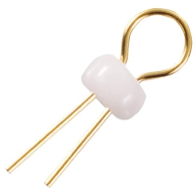 Mac 8 White 1 mm Insulated Terminal Post Phosphor Bronze Body LC-2-GWHITE