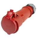 MENNEKES Industrial Power Connector 4 Pole, 32A, 400V, IP44 Rated, Red Cable Mount AM-TOP IP44