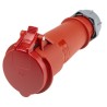 MENNEKES Industrial Power Connector 4 Pole, 32A, 400V, IP44 Rated, Red Cable Mount AM-TOP IP44