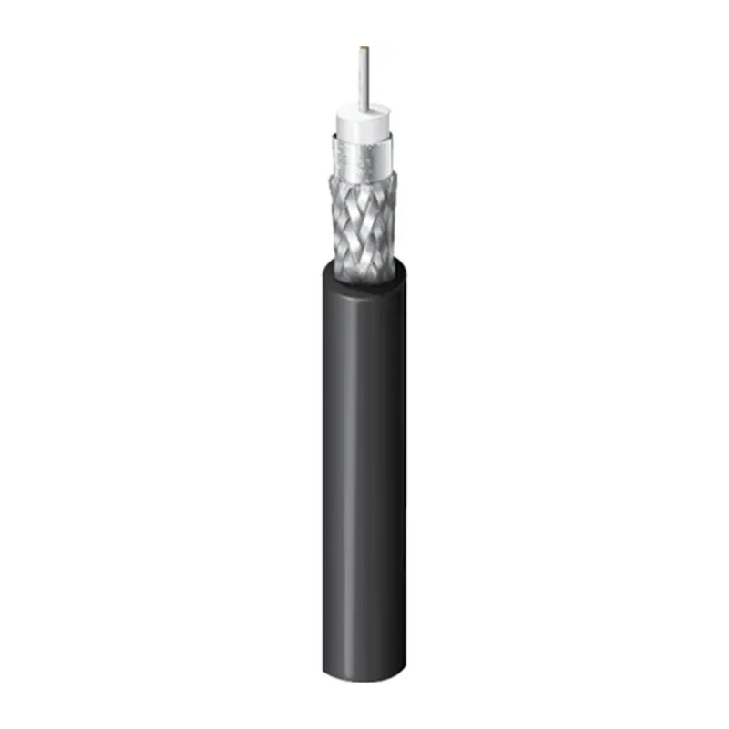 Belden SDI Coaxial Cable, 4505R Series, 1000 ft, RG59 20AWG, 75 Ω, Black, Unterminated, 300V RG59