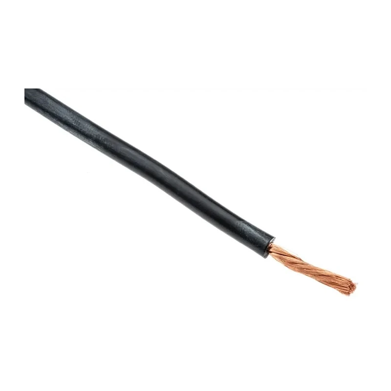 Staubli SiliVolt-1V Series Black Silicone Hook Up Wire 651/0.07 mm Core Strands 25 m 1.5 kV 150°C 175-7481