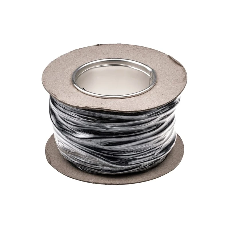 Staubli SiliVolt-1V Series Black Silicone Hook Up Wire 651/0.07 mm Core Strands 25 m 1.5 kV 150°C 175-7481