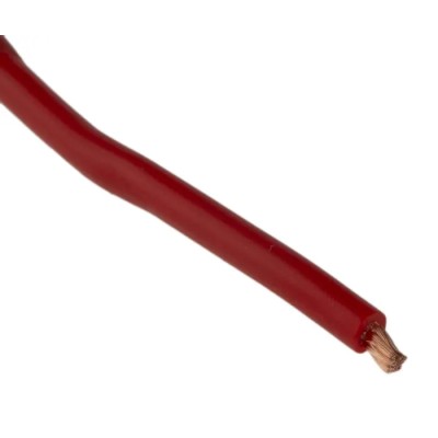 Staubli Red Hook Up Wire, 17 AWG, 259/0.07 mm Core Strands, 25 m Length, Tinned Copper Conductor, 750V, Fire 175-7467