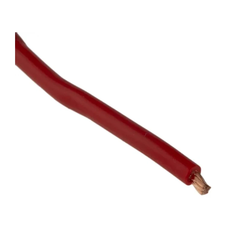 Staubli Red Hook Up Wire, 17 AWG, 259/0.07 mm Core Strands, 25 m Length, Tinned Copper Conductor, 750V, Fire 175-7467