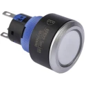 RS PRO Illuminated Push Button Switch Panel Mount 22mm Cutout Transparent Round SPDT IP65 175-8280