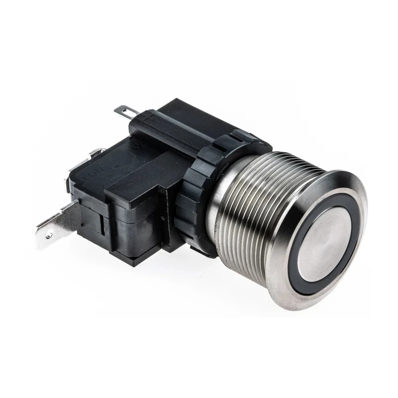 RS PRO Illuminated Push Button Switch, Latching, Panel Mount, 22.2 mm Cutout, SPST, White LED, IP67, 250 V AC 175-8213