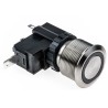 RS PRO Illuminated Push Button Switch, Latching, Panel Mount, 22.2 mm Cutout, SPST, White LED, IP67, 250 V AC 175-8213