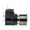 RS PRO Illuminated Push Button Switch, Latching, Panel Mount, 22.2 mm Cutout, SPST, White LED, IP67, 250 V AC 175-8213