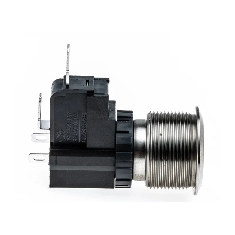 RS PRO Illuminated Push Button Switch, Latching, Panel Mount, 22.2 mm Cutout, SPST, White LED, IP67, 250 V AC 175-8213