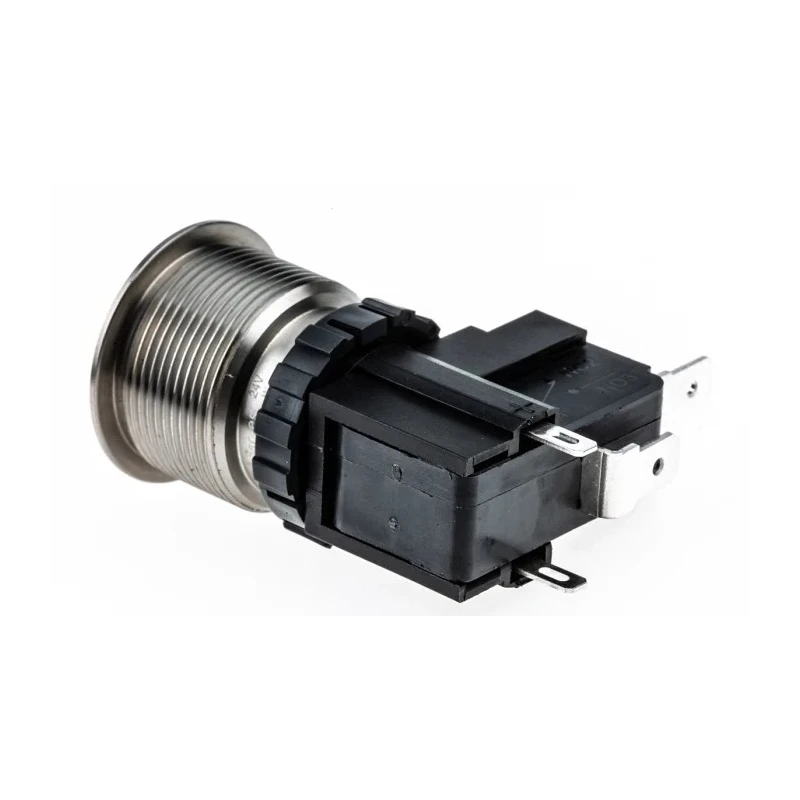 RS PRO Illuminated Push Button Switch, Latching, Panel Mount, 22.2 mm Cutout, SPST, White LED, IP67, 250 V AC 175-8213