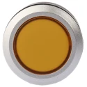 RS PRO Illuminated Momentary Push Button Switch Panel Mount DPDT Yellow LED IP65 22.2 mm Cutout 250 V AC 175-8223