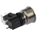 RS PRO Illuminated Push Button Switch Momentary Panel Mount SPDT White LED IP67 250 V ac 175-8138